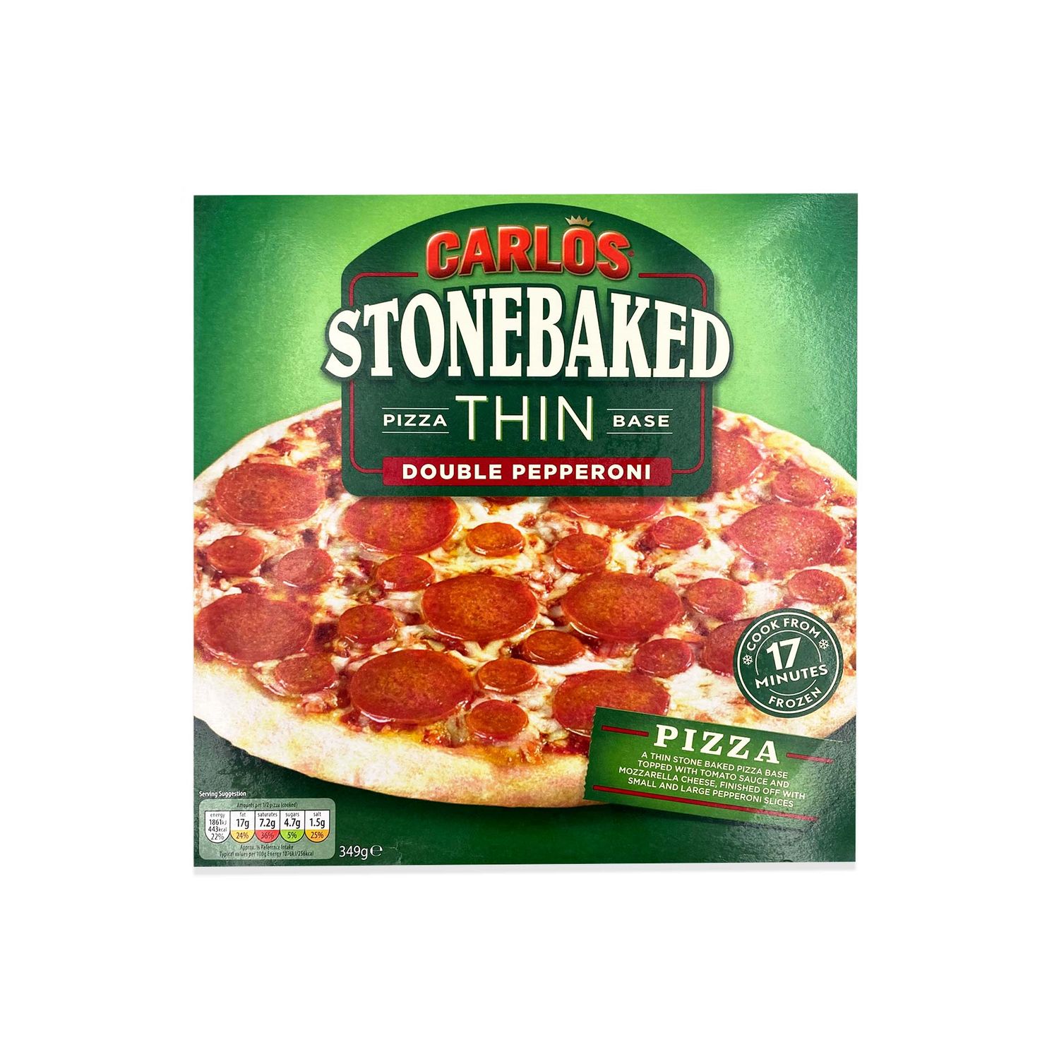 Stonebaked Thin Pizza Base Double Pepperoni G Carlos Aldi Ie